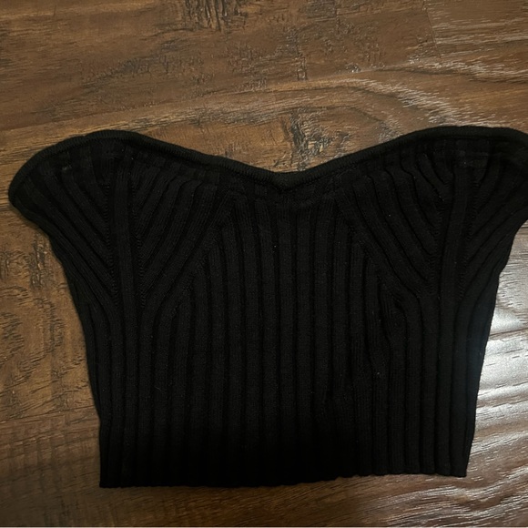 urban outfitters black sweet heart tube top - Picture 1 of 3